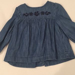 BabyGAP girls denim shirt size 18-24 mo.